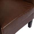 Club Chair Dark Brown Pu