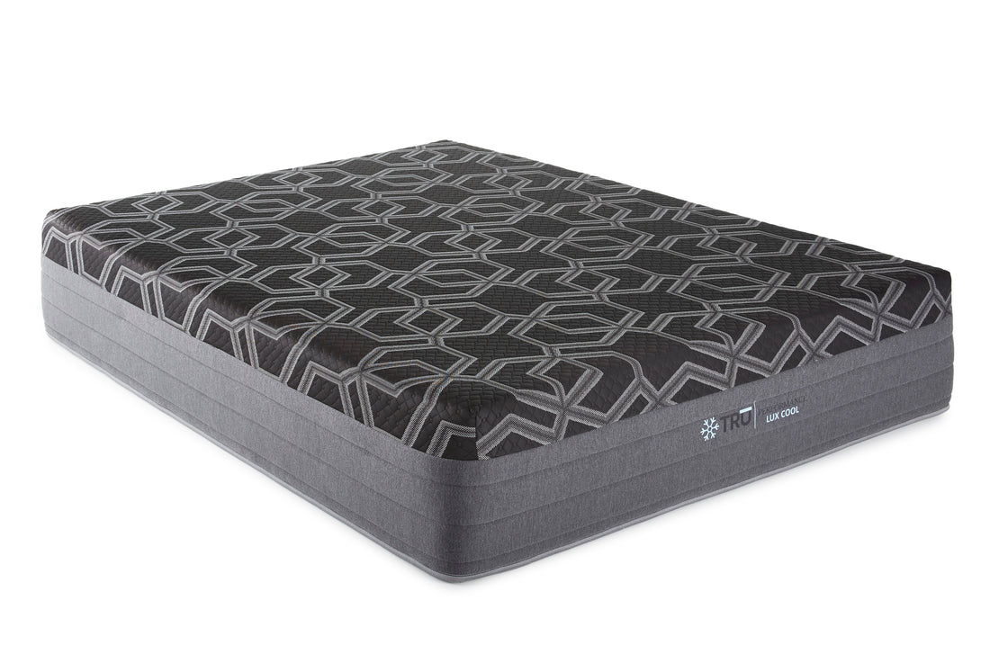 14" Smooth Top Hybrid Ultra Plush Queen Mattress Black Foam Spring Queen