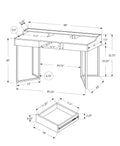 Computer Desk, Home Office, Laptop, Storage Drawers, 48