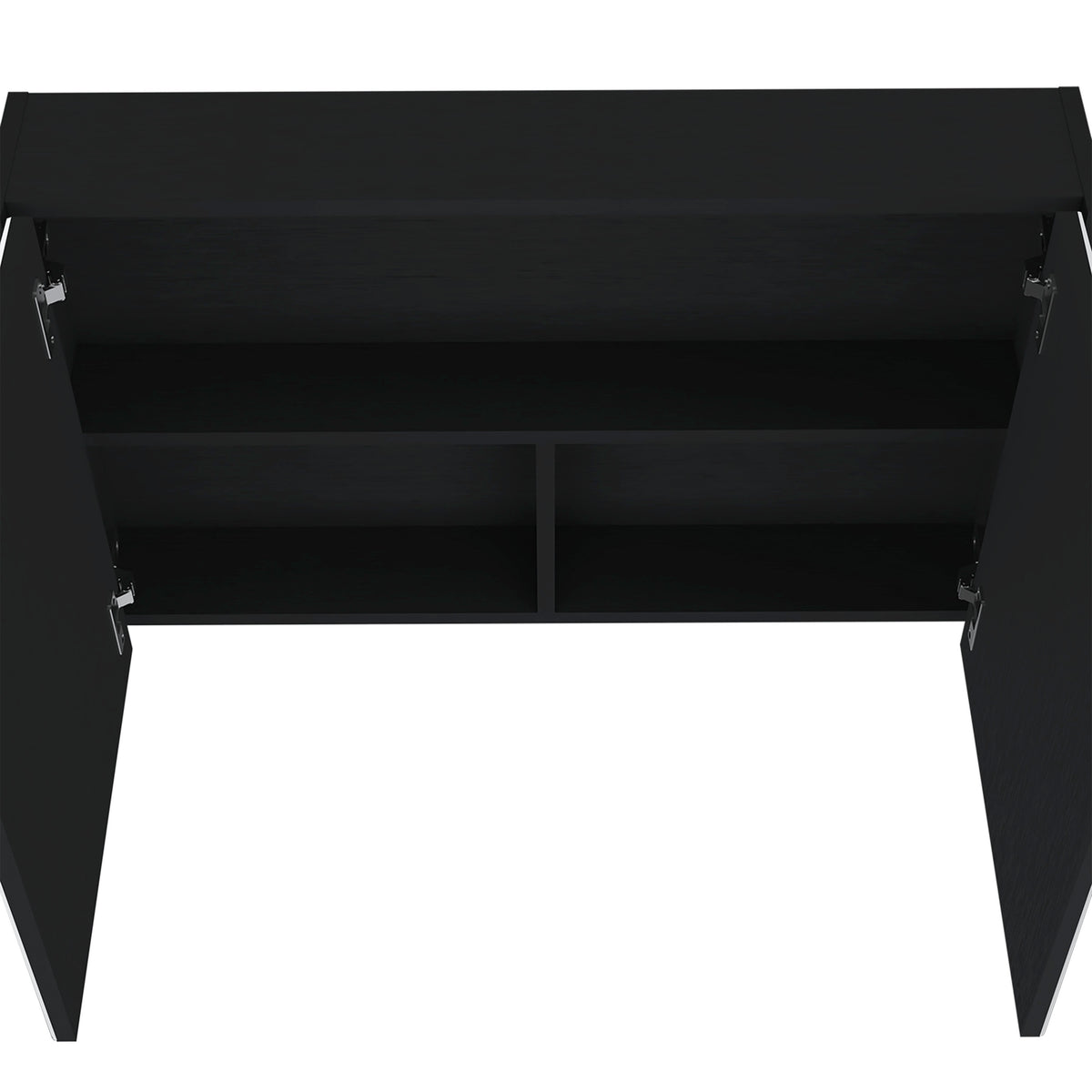 Mcnary Medicine Cabinet With Included Mirrors And 2 Doors, Black Black 2 3 24 To 35 In Bathroom Wall Mounted Modern 5 10 Inches Particle Board Melamine