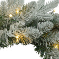 7Ft Lighted Artificial Christmas Tree With Wreath Set Of 2Christmas Tree Holiday Decoration, Creative Decorated Trees, Xmas Tree Christmas Decorations For Christmas Green Pvc