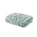 Ruched Faux Fur Throw Multicolor Faux Fur