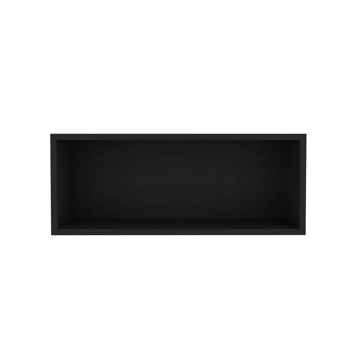 Wally 30" Wide X 12"H Open Wall Cabinet, Wall Shelf, Storage Cabinet, Cube Shelf Bedroom, Office, Living Room, Garage Black Primary Living Space Shelves Included Modern Particle Board