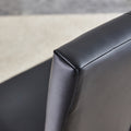 Table And Chair Set, Modern Dining Table, Tempered Glass Tabletop And Silver Colored Leg Table, Soft And Comfortable Dining Chair, Perfect For Dinner, Meetings, Home And Office Decor Black Glass