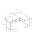 Computer Desk, Home Office, Corner, 58