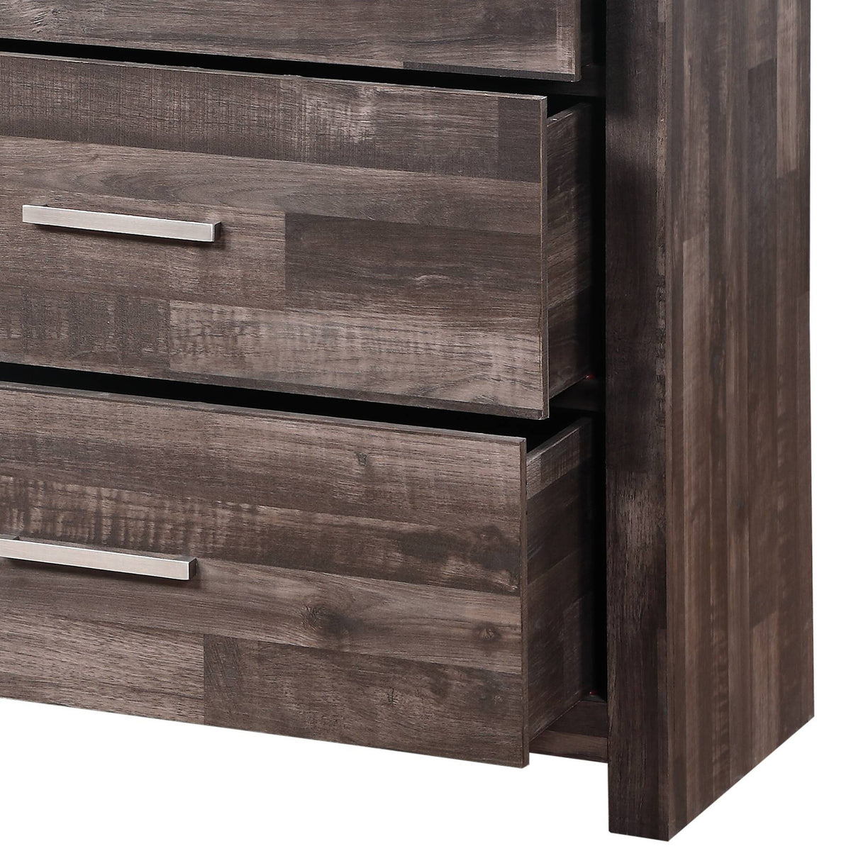 Juniper Dark Cherry Finish Dresser Dark Brown Synthetic Wood