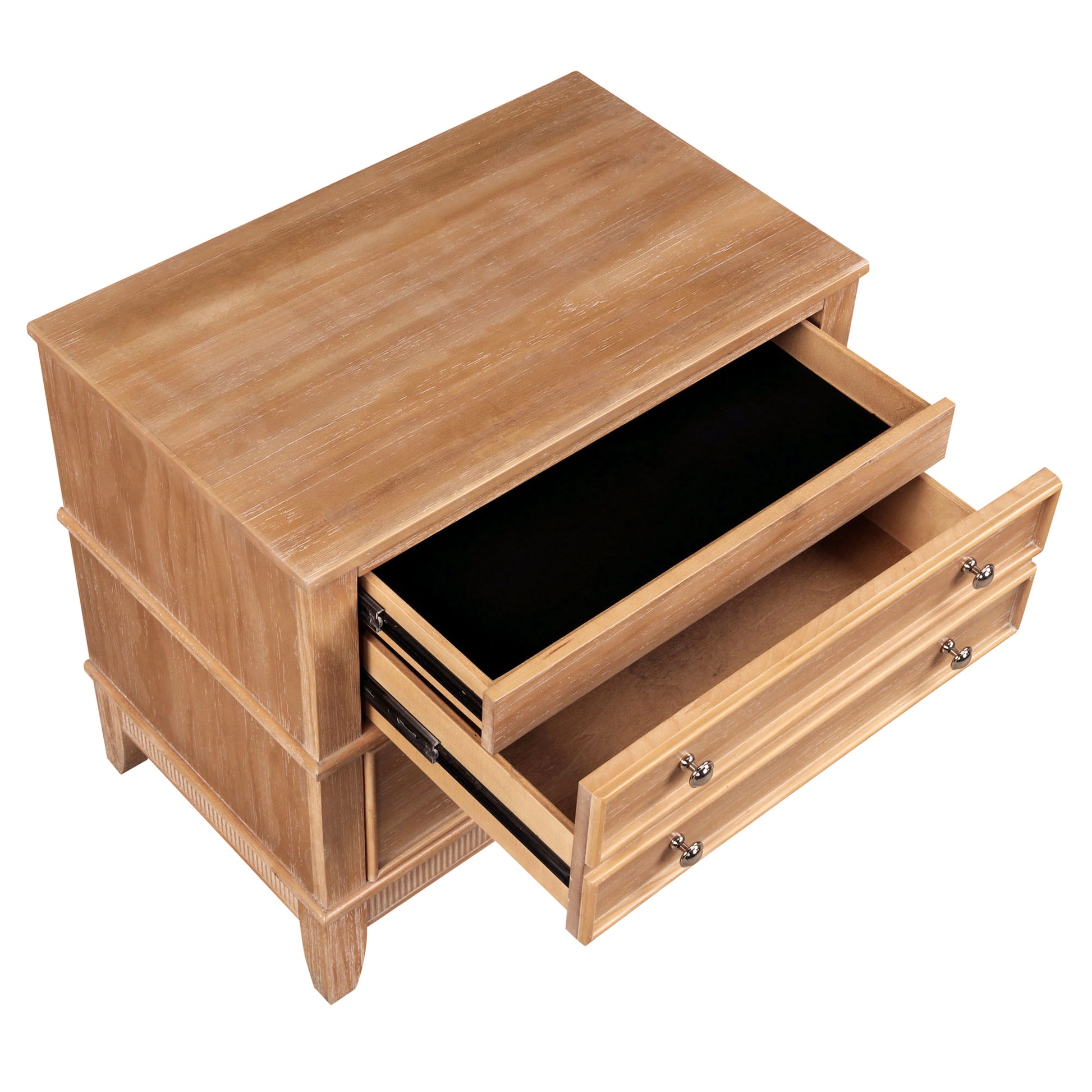 Hazel 3 Drawer Hazel 3 Drawer Side Table For Living Room, Hallway, Entryway Old Sku:Wf315640Aad Natural Solid Wood