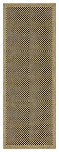 Earth Gc Ntl1003 Jute Black 7 Ft. 10 In. X 10 Ft. 3 In. Indoor Outdoor Area Rug Natural Black Polyester Polypropylene