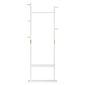 Coat Racks Solid Wood Hanger 23.6* 11*64.1In Solid Environmental Protection Easy To Assemble Beautiful Can Be Placed In The Bedroom Entrance Living Room White White White American Design,Art