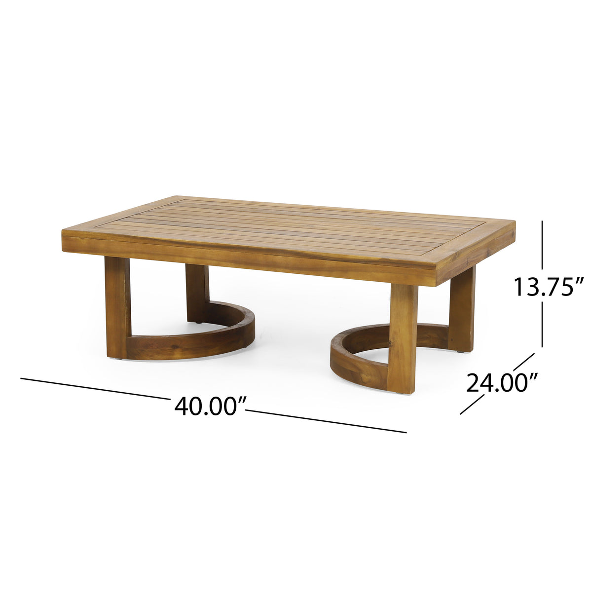 Outdoor Acacia Wood Loveseat And Coffee Table Set With Cushions, Teak, Beige Beige Brown Acacia Wood