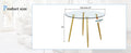 Round Dining Table With Glass Top, Gilded Metal Legs, Exquisite Living, Starting From The Details, The Gold Legs Show An Extraordinary Texture, Which Is The Finishing Touch To Your Home Transparent Glass Metal