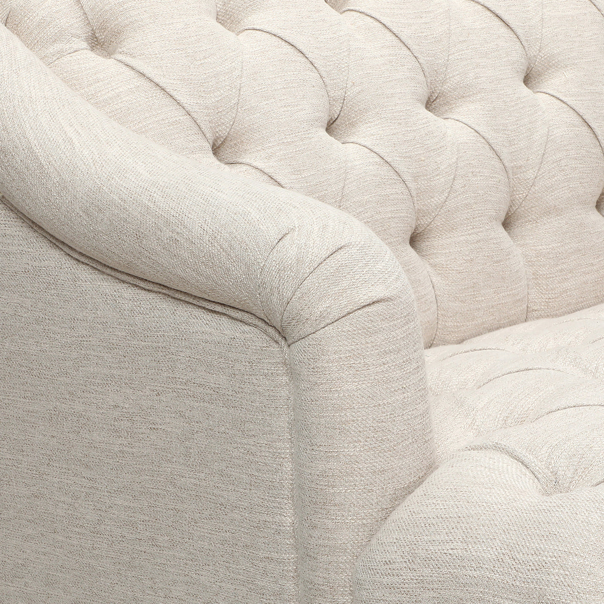 Comfy 3 Seat Sofa With Wooden Legs, Pu, For Living Room And Study Beige Fabric 3 Seat