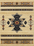 Tribes Gc Yls4006 Cream 2 Ft. 7 In. X 7 Ft. 3 In. Southwest Area Rug Cream Polypropylene