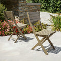 Positano Foldable Chair Grey Acacia Wood