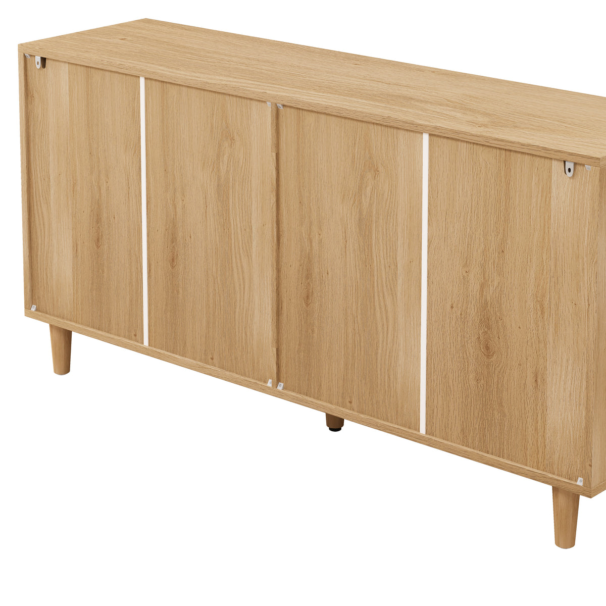 51.18"6 Drawers Rattan Storage Cabinet Rattan Drawer With White Drawer Slides,For Bedroom,Living Room,Natural Natural Primary Living Space Particle Board