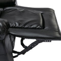 Home Theater Recliner Set Manual Recliner Chair With Wide Armrest, Two Built In Cup Holders For Living Room,Bedroom, Black Old Sku:Sg000760Aab Black Foam Pu Leather