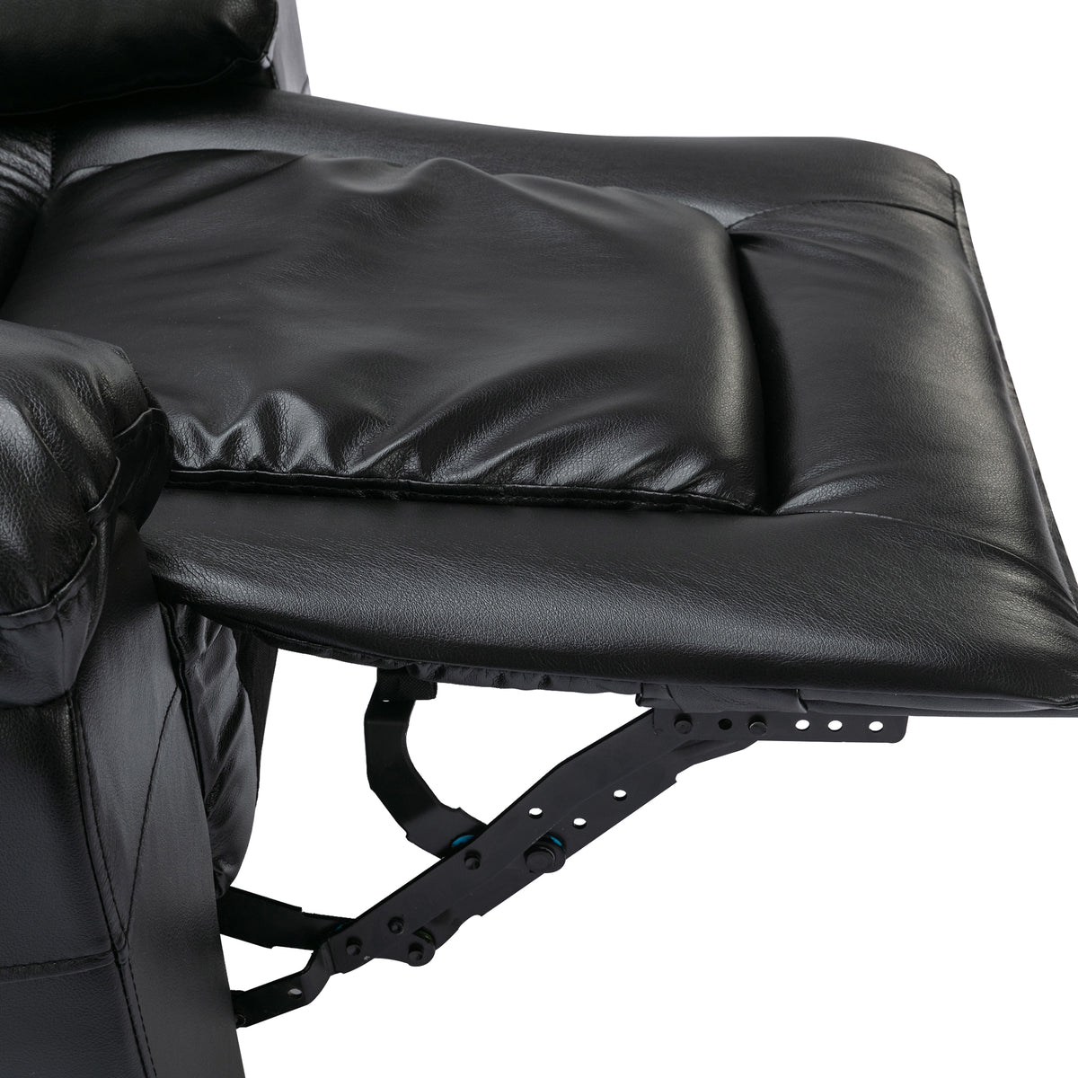 Home Theater Recliner Set Manual Recliner Chair With Wide Armrest, Two Built In Cup Holders For Living Room,Bedroom, Black Old Sku:Sg000760Aab Black Foam Pu Leather
