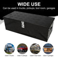 30 Inch Tool Box Underbody Flatbox Truck Car Outdoor Trailer Pickup,Rv Storage Organizer,Underbed Tools Chest Box W Side Handle And Lock Keys,Black Aluminum 5 Bar Tread 30.1