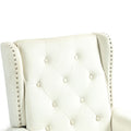 Coolmore Wood Frame Armchair, Modern Accent Chair Lounge Chair With Sturdy Wood Legs For Living Room Bedroom Beige Beige Primary Living Space Foam Velvet