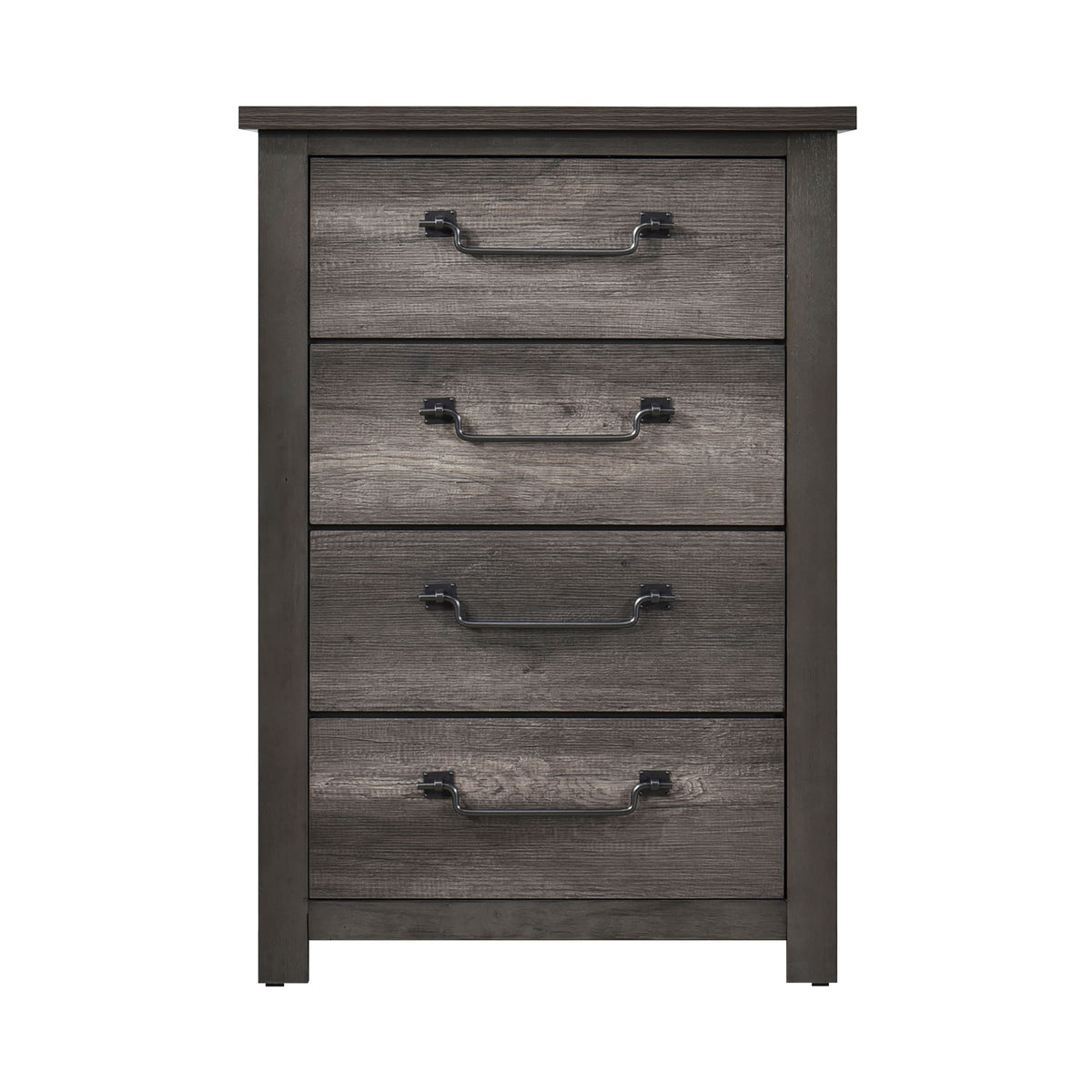 Gray Finish 4 Drawers Storage Chest 1Pc Wooden Furniture Traditional Design Gray Wood