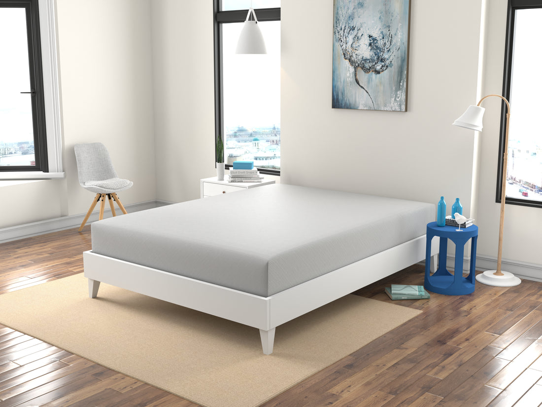 10" Queen Memory Foam Mattress White Memory Foam And Polyurethane Foam Fabric Queen