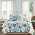 7 Piece Cotton Sateen Comforter Set Aqua Cal King California King Aqua Cotton
