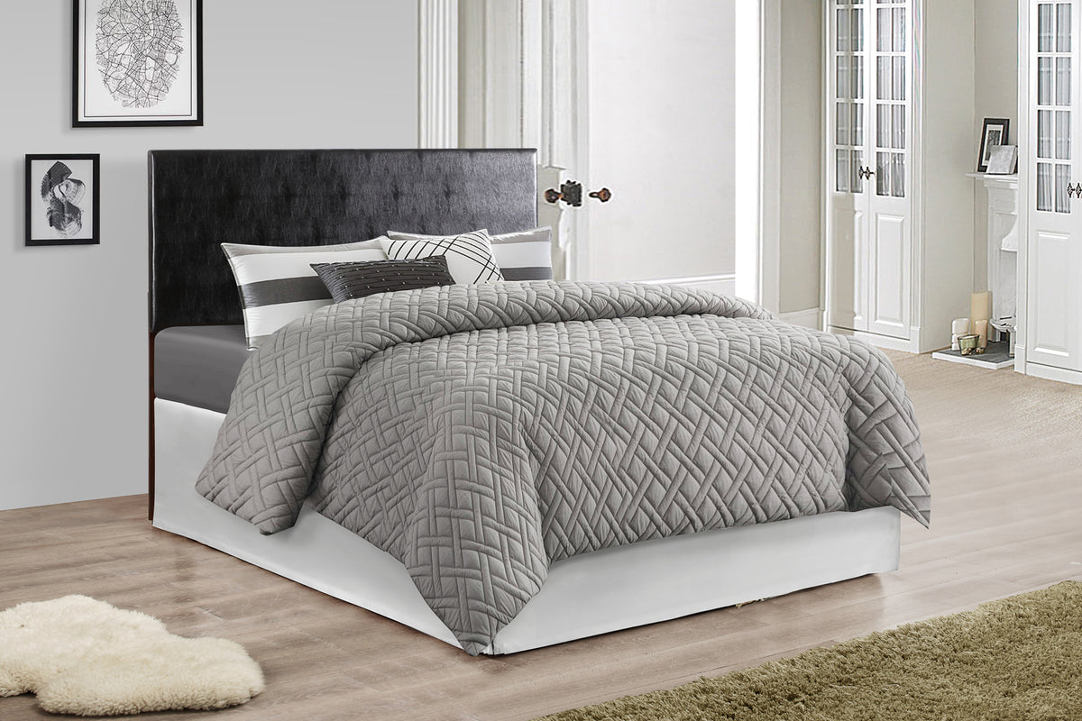 Nova G0112 Khb King Headboardblack Black Foam Pu