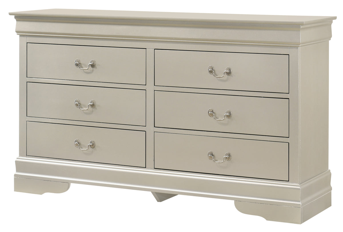 Louisphillipe G02103 D Dressersilver Champagne Champagne Particle Board