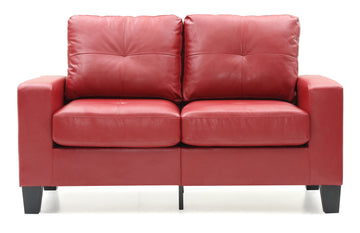 Newbury G465A L Newbury Modular Loveseatred Red Foam Pu