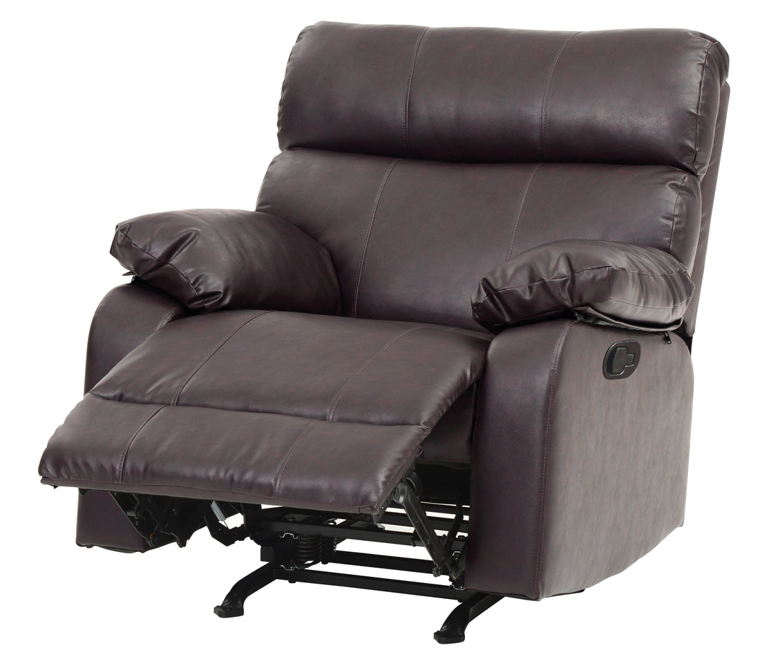Manny G535 Rc Rocker Reclinerdark Brown Dark Brown Foam Pu