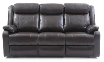 Ward G760A Rs Double Reclining Sofadark Brown Dark Brown Foam Pu