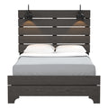Junipe Brown Full Bed With Lights Full Brown Engineered Wood
