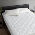 Overfilled Deep Pocket Mattress Pad White Twin White Nylon Twin
