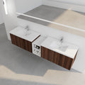 84 Inch Soft Close Doors Bathroom Vanity With Sink, A Small Storage Shelves, 36