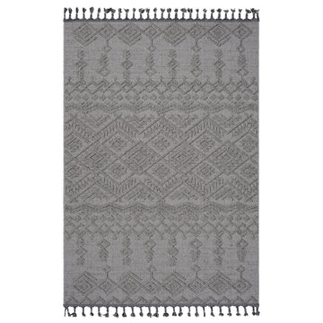Naar Guros Collection 5X7 White White Traditional Indoor Outdoor Area Rug White Polypropylene