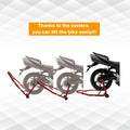 Motorcycle Stand 850Lb Sport Bike Rear Wheel Lift Swingarm Paddock Stands Red, U L Red Steel