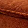 Mid Century Modern 3 Seater Sofa Couch For Living Room Modular Sectional Armless Sofa, Ultra Soft Chenille Fabric, Sturdy Frame, Comfortable And Stylish Furniture Orange Foam Chenille 3 Seat