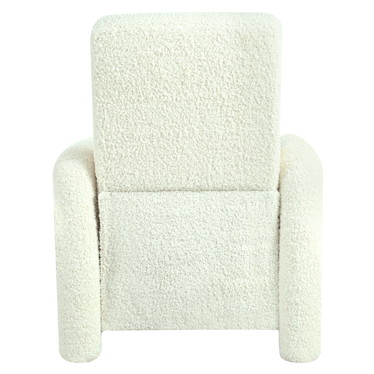 31.25" Push Back Recliner Armchair Upholstered Recliner Chair Single Sofa With Adjustable Backrest For Living Room, Beige Beige Teddy