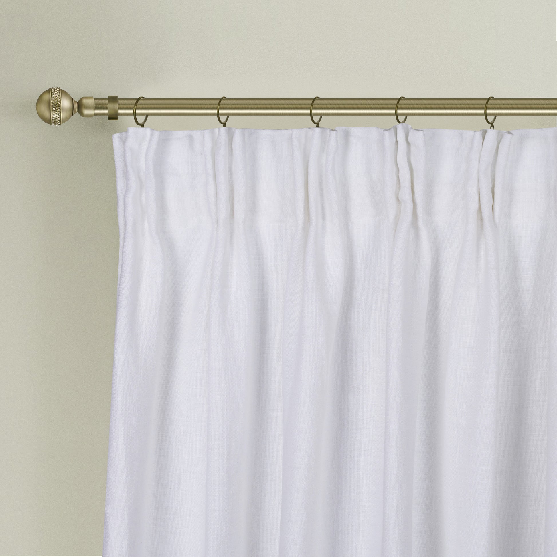 Newport Blackout Curtains For Bedroom, Linen Curtains For Living Room, Window Curtains, Room Darkening Curtains 108 Inches Long, White White Linen