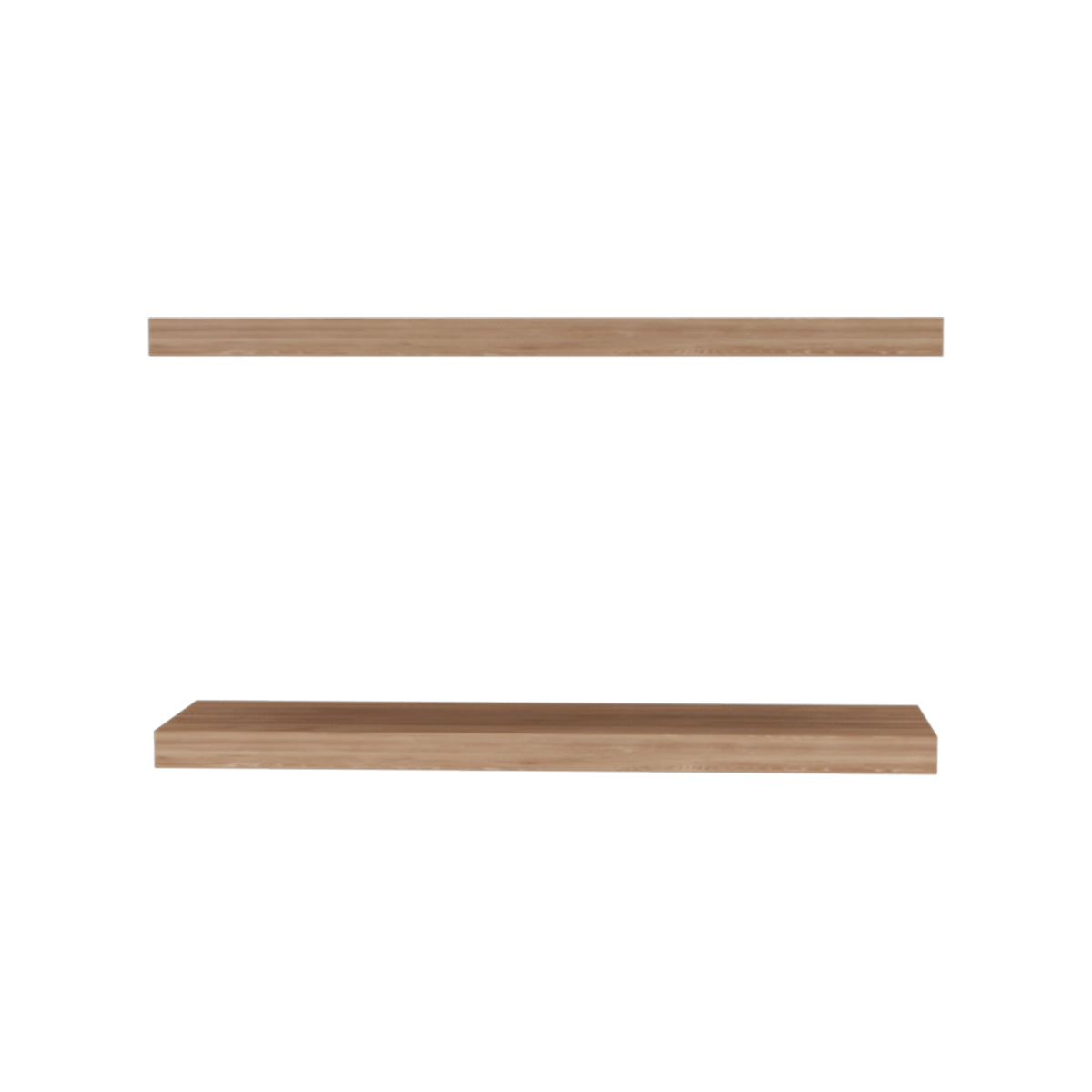 Ecco 31.5" Wide Floating Shelves Set Of 2, Shelves For Wall Decor For Bedroom, Bathroom Storage Shelves, Book Shelves For Living Room 2 Or Less Light Brown Horizontal Primary Living Space Closed