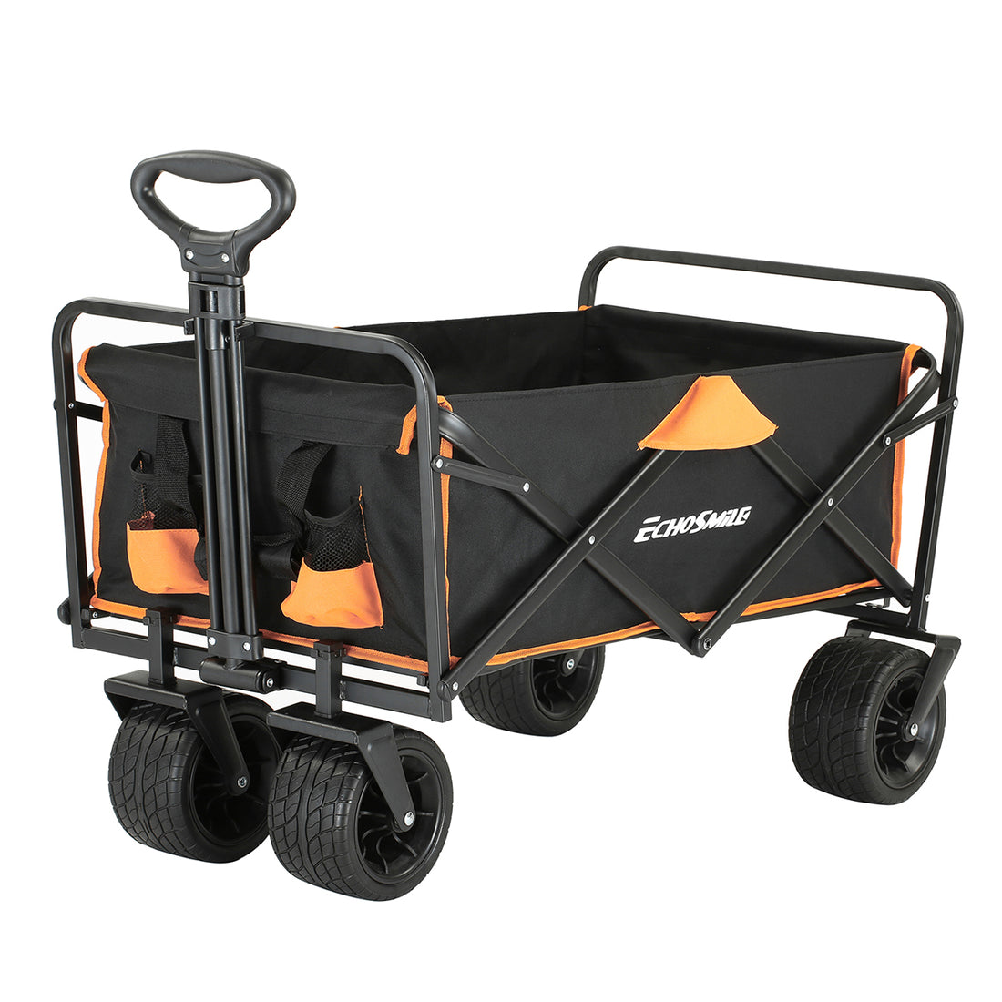Black & Orange Folding Campers Black Gold Metal
