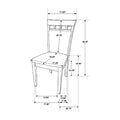 Set Of 2 Upholstered Side Chairs, Cappuccino And Tan Solid Cappuccino Dining Room Dining Chairs Set Of 2 Mdf,Microfiber