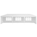 10X30' Outdoor Garden Gazebo Wedding Party Tent Canopy Marquee With 5 Removable Sidewalls White Metal