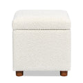Ivory White Boucle, Ivory White Boucle White Foam Boucle