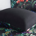 5 Piece Comforter Set Black King Cal King King Black Polyester
