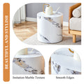 The Cylindrical Table With Its Patterned Design Can Be Easily Integrated Into A Variety Of Interior Styles, From Coffee Tables To Small Dining Tables, Workbenches Or Makeshift Writing Desks. White Mdf
