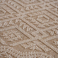 8X10 Natural Traditional Indoor Outdoor Area Rug Natural Polypropylene