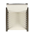Casa Acacia Club Chair Mp2Set Of 2 Grey Cream Wood Waterproof Fabric