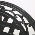 Bono Metal Bistro Set Black Aluminium
