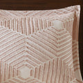 Cotton Jacquard Duvet Cover Set King Pink Cotton